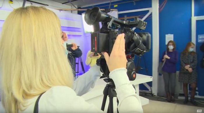 Ребята из щелковского медиа-центра познакомились с работой Щелковского телевидения